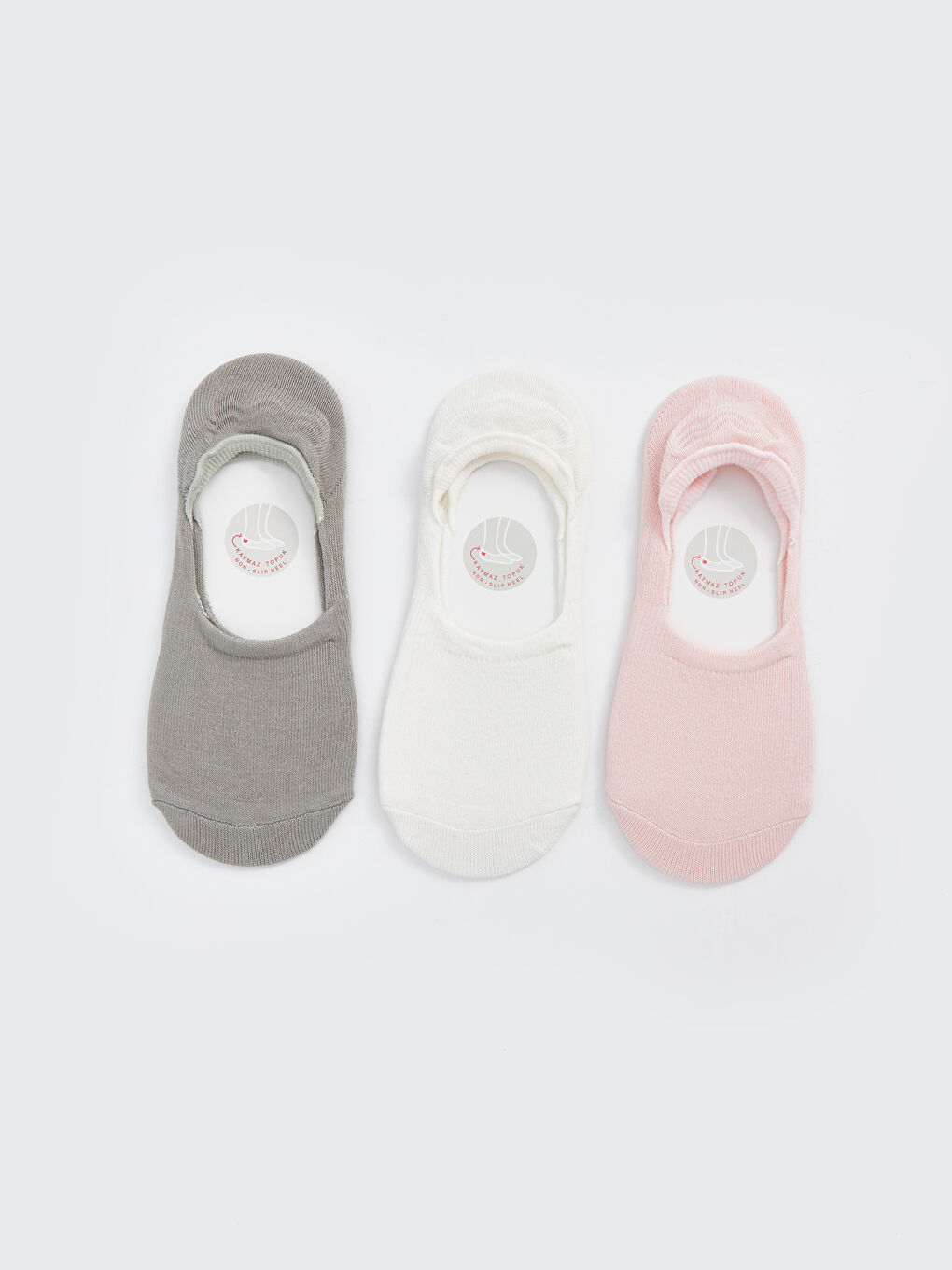 Yeşil Kadın Düz Babet Çorap 3'lü