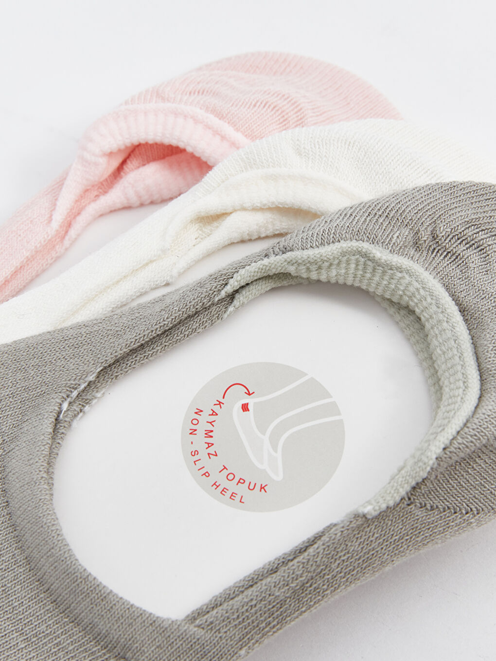 Yeşil Kadın Düz Babet Çorap 3'lü-2