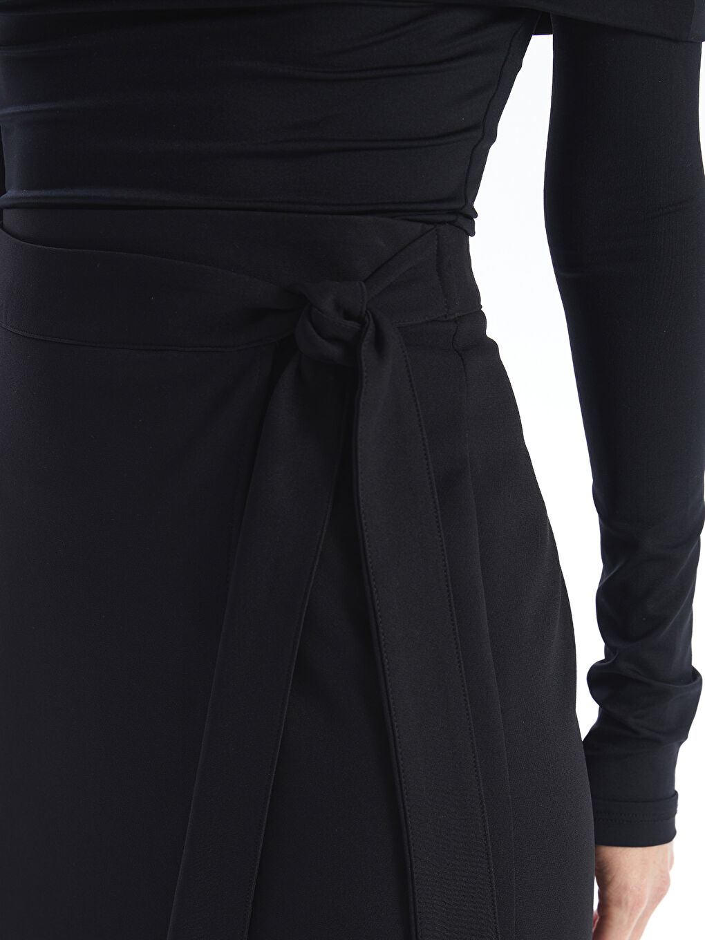 Women's Straight Pencil Skirt with Tie Waist -S4KV48Z8-CVL
