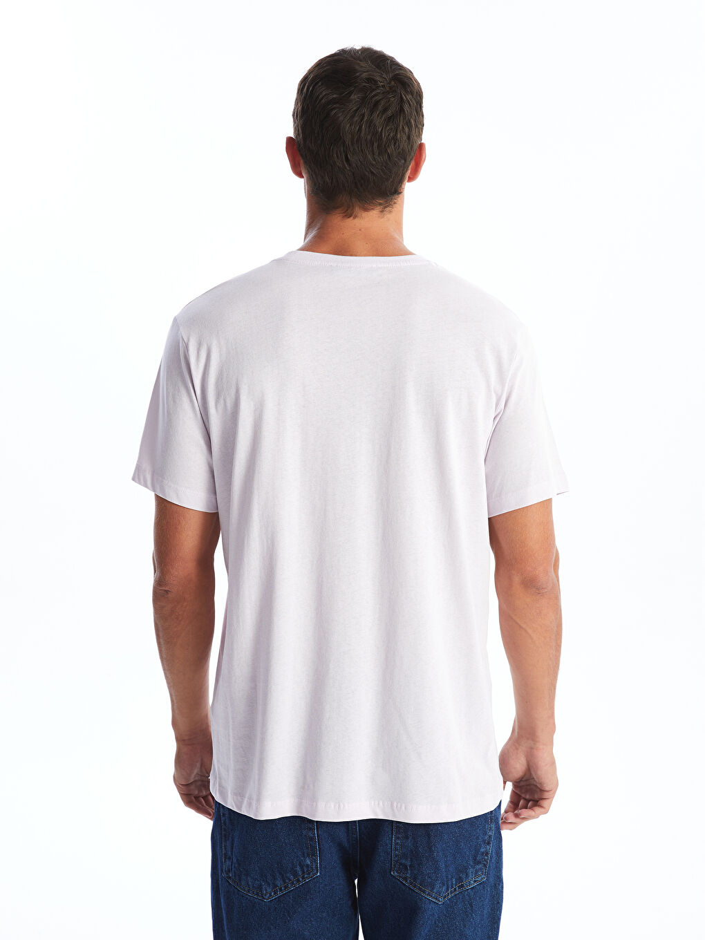 تي شيرت رجال كم قصير كول مدور مطبوع قطن ممشط-3