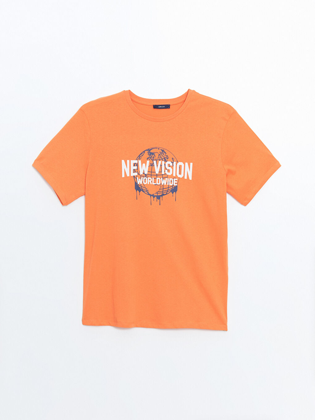 Crew Neck Short Sleeve Printed Combed Cotton Men's T-shirt -S4KV67Z8-GND