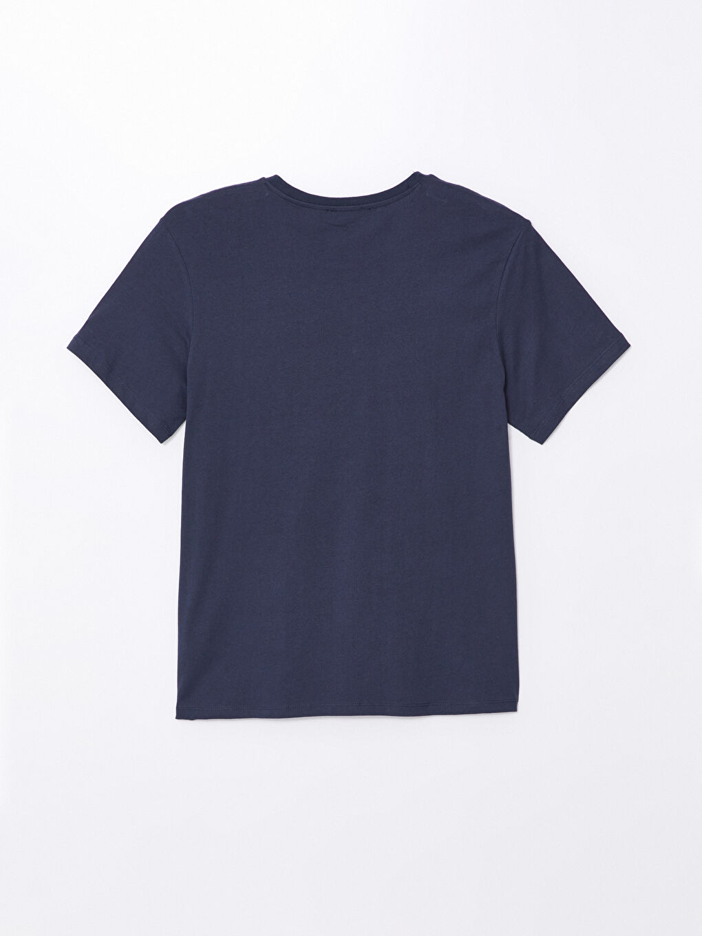 Crew Neck Short Sleeve Printed Combed Cotton Men's T-shirt-5