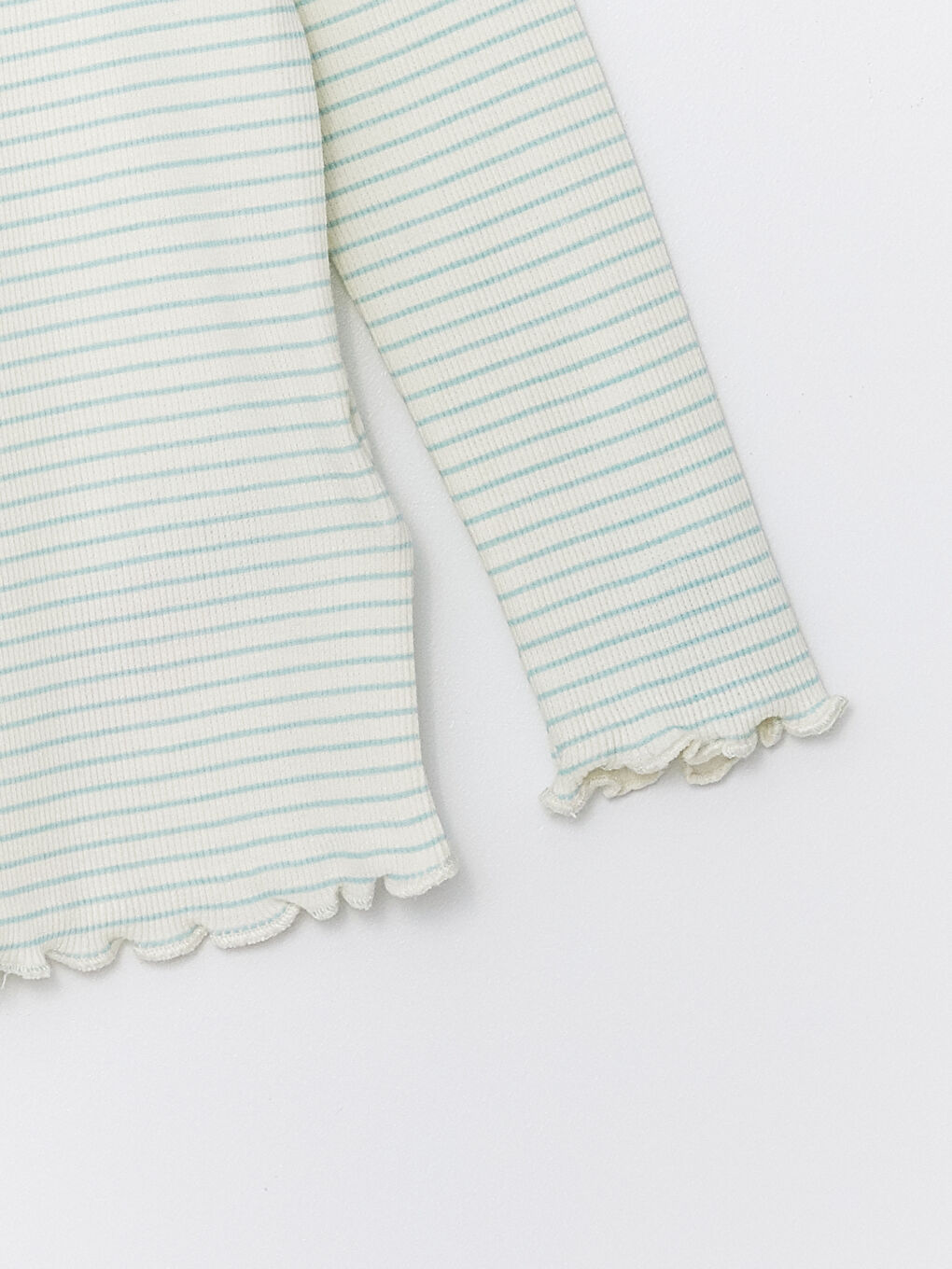 Crew Neck Long Sleeve Striped Baby Girl Pajama Set -S4KY28Z1-LRA