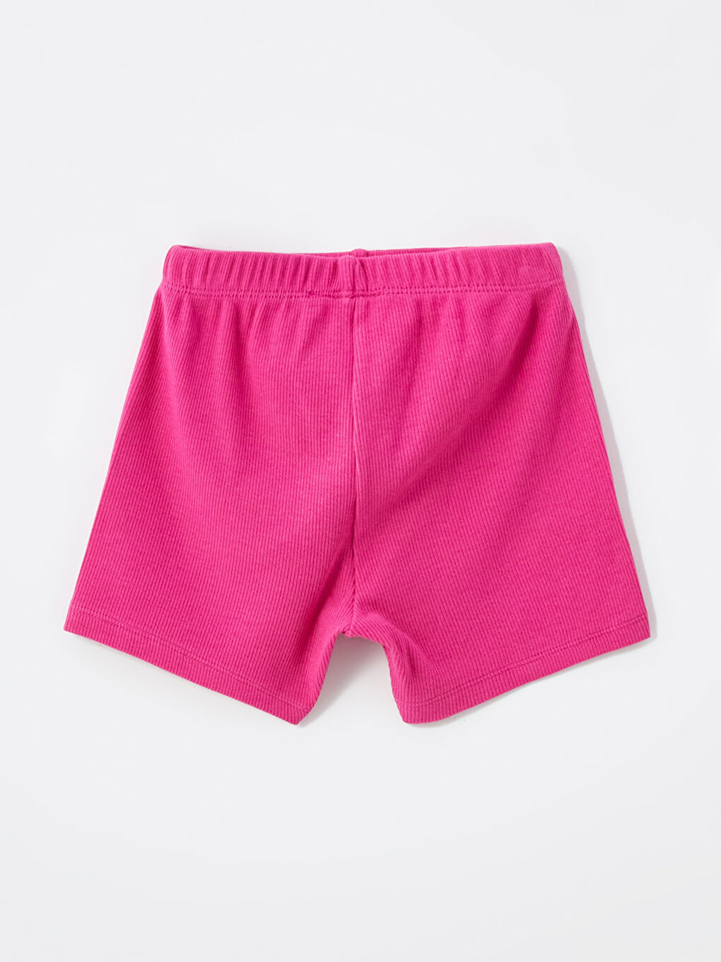 LCW baby Fuşya Beli Lastikli Basic Kız Bebek Şort - 1