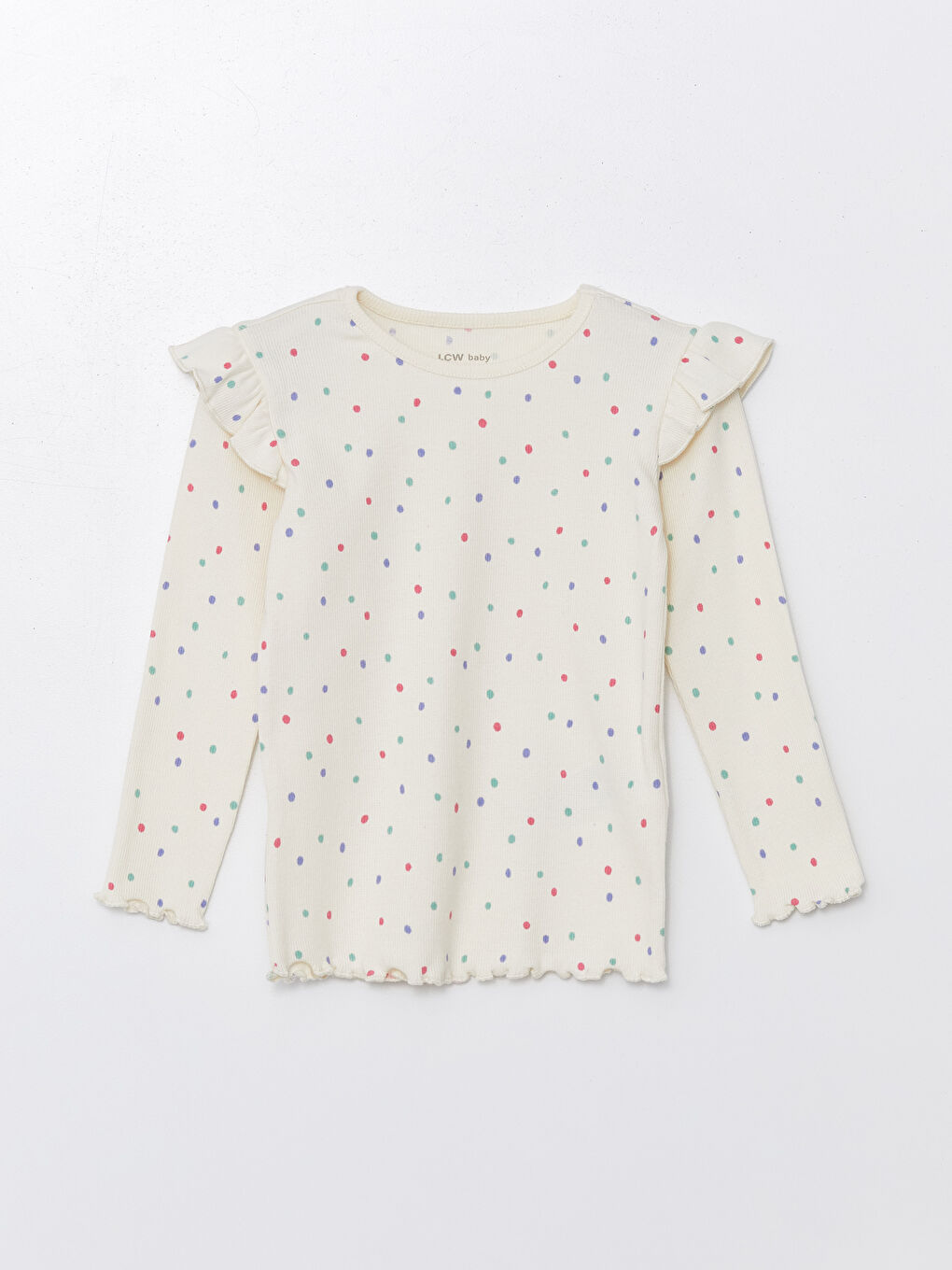 Crew Neck Printed Baby Girl Pajamas Set -S4L001Z1-LRA