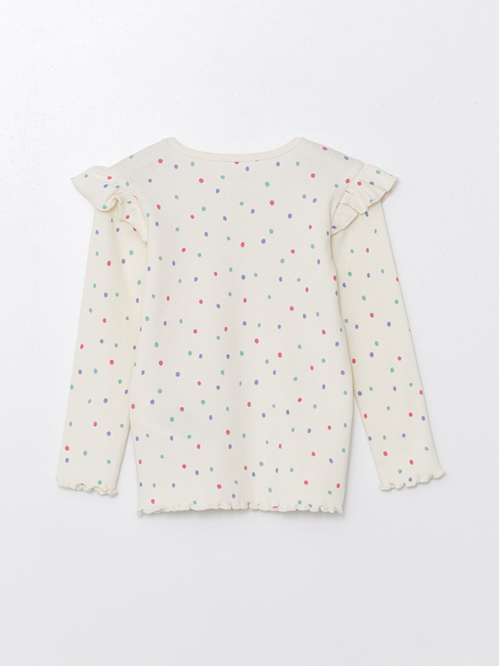 Crew Neck Printed Baby Girl Pajamas Set -S4L001Z1-LRA