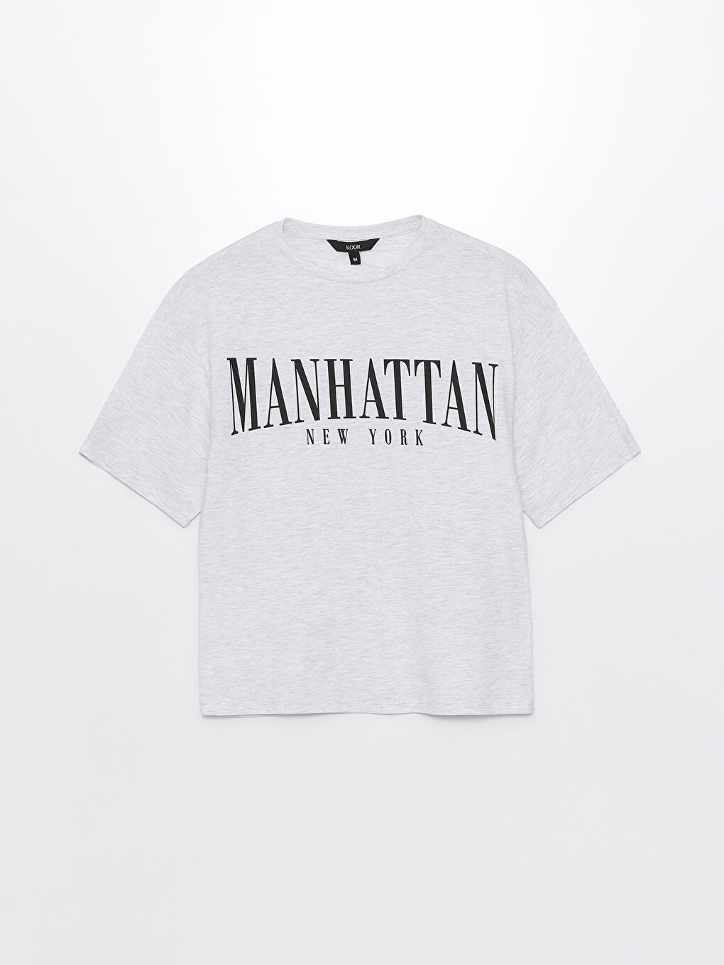 Crew Neck Printed Short Sleeve Oversized T-Shirt -S4L003Z8-YGG
