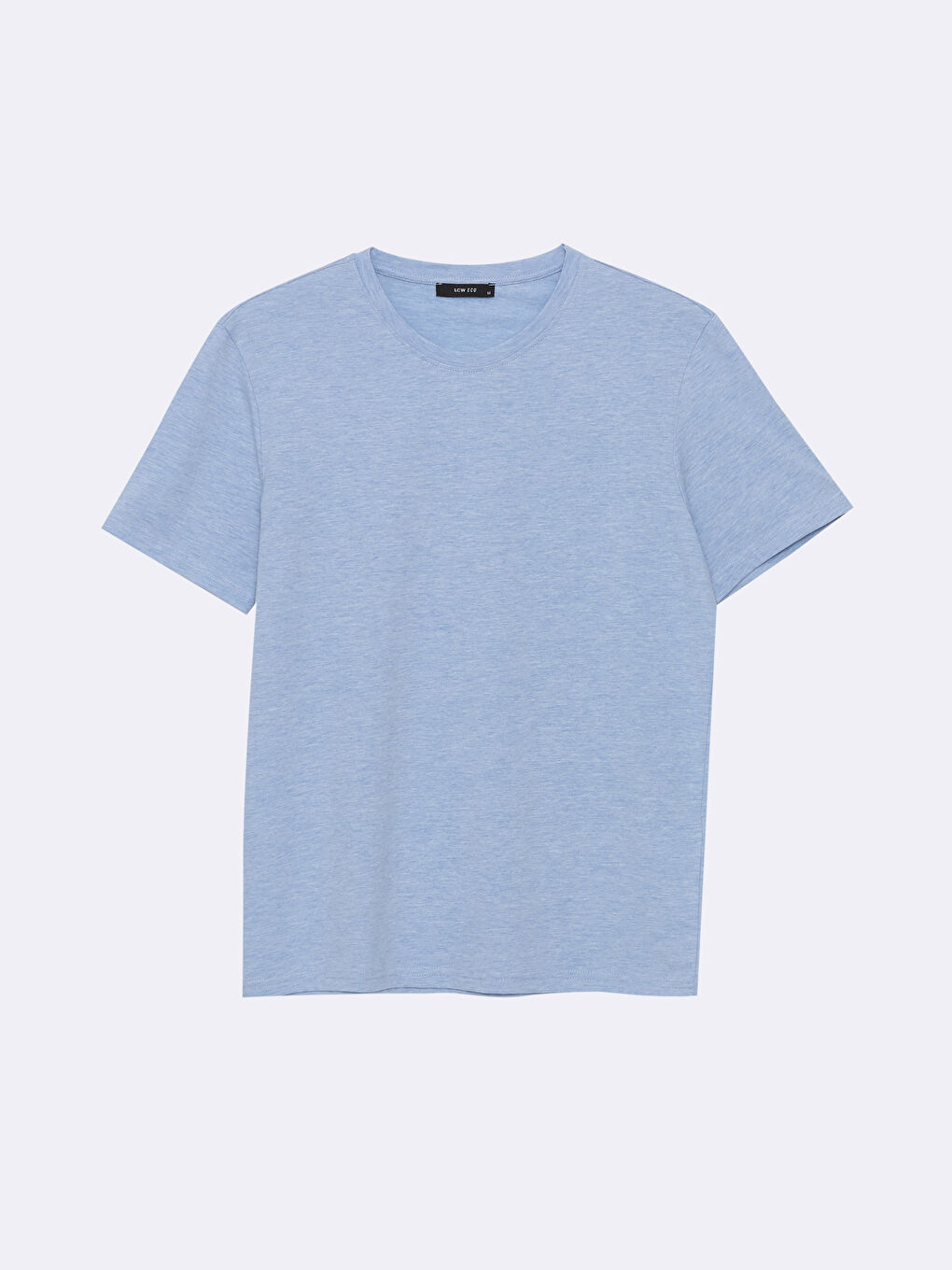 Mavi Bisiklet Yaka Kısa Kollu Erkek Pijama Üst