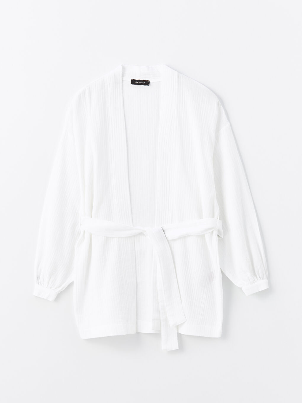 Shawl Collar Plain Long Sleeve Oversize Women's Kimono -S4L072Z8-FFB