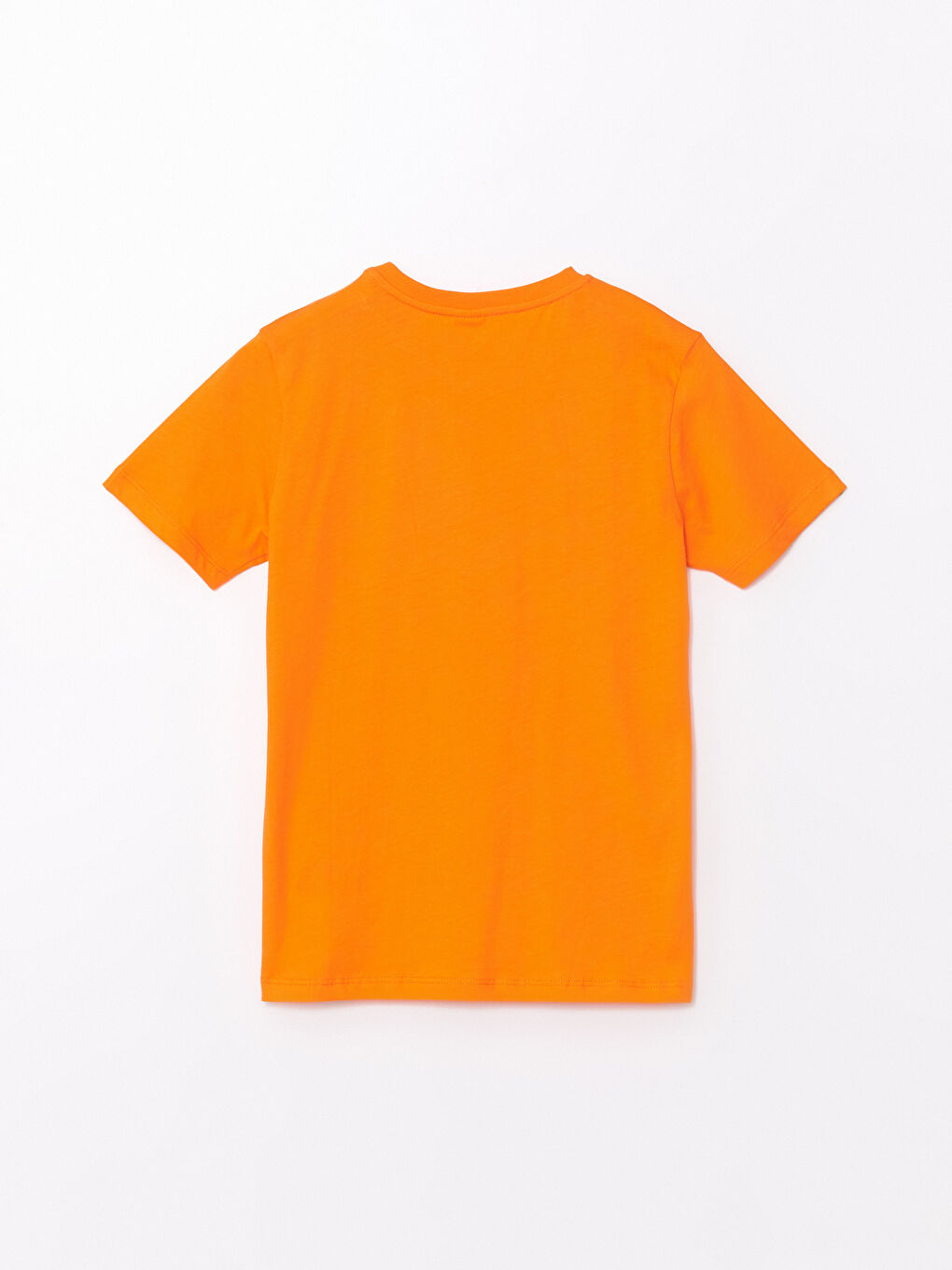 Turuncu Bisiklet Yaka Baskılı Kısa Kollu Erkek Çocuk Tişört-4