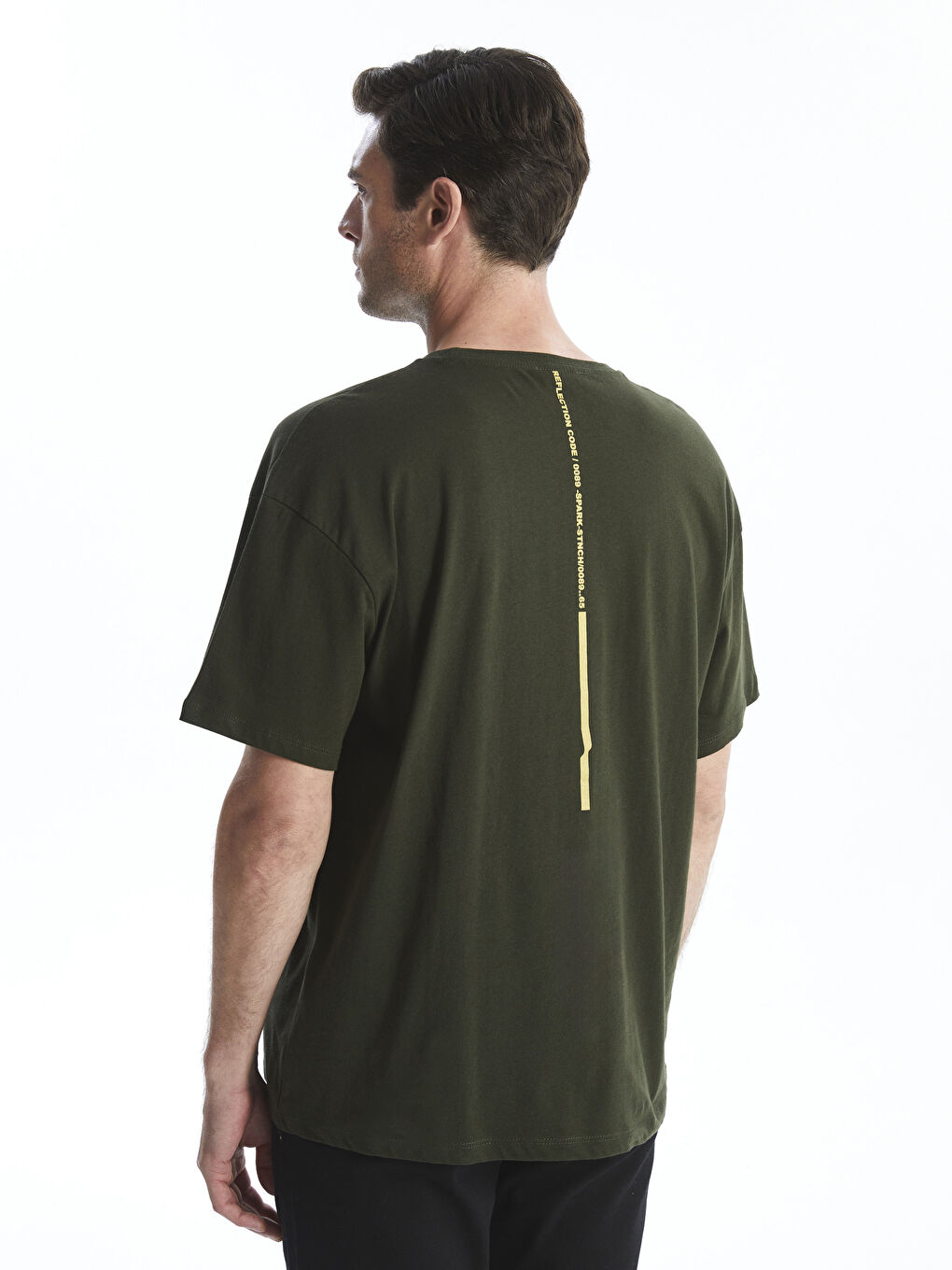 Crew Neck Short Sleeve Printed Combed Cotton Men's T-shirt -S4L126Z8-HDH