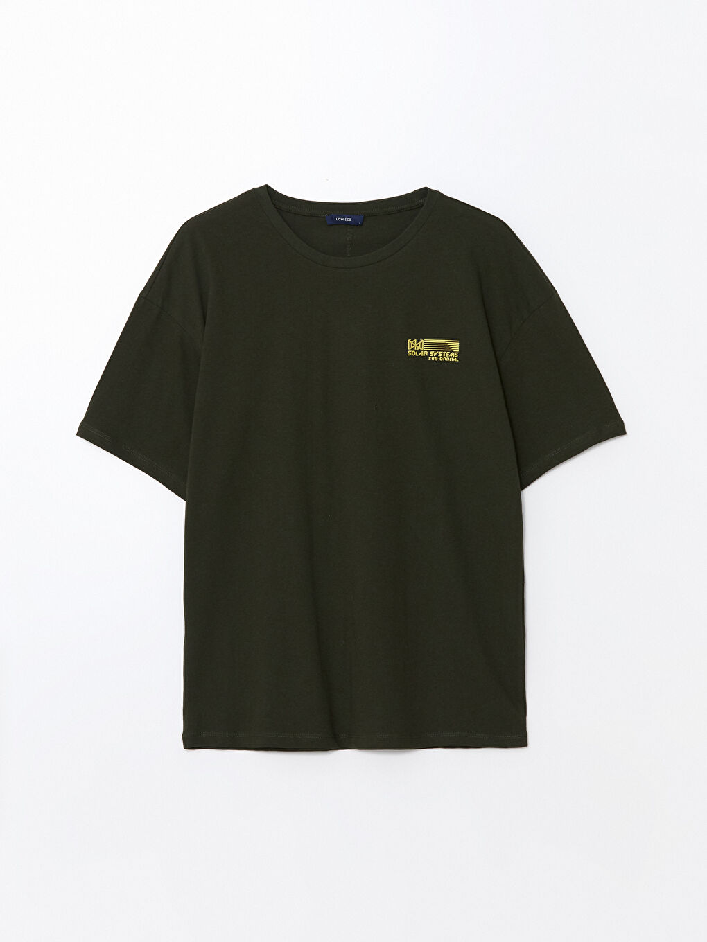 Crew Neck Short Sleeve Printed Combed Cotton Men's T-shirt -S4L126Z8-HDH