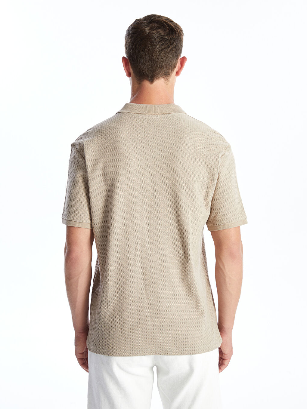 Polo Neck Short Sleeve Men's T-Shirt -S4L174Z8-G8L