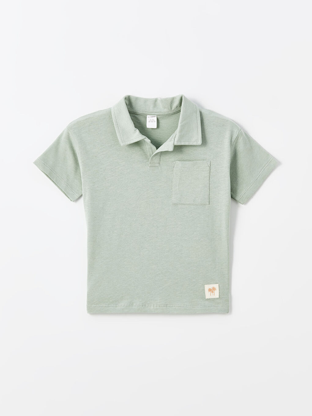 Resort Collar Short Sleeve Printed Baby Boy T-Shirt -S4L199Z1-GJM
