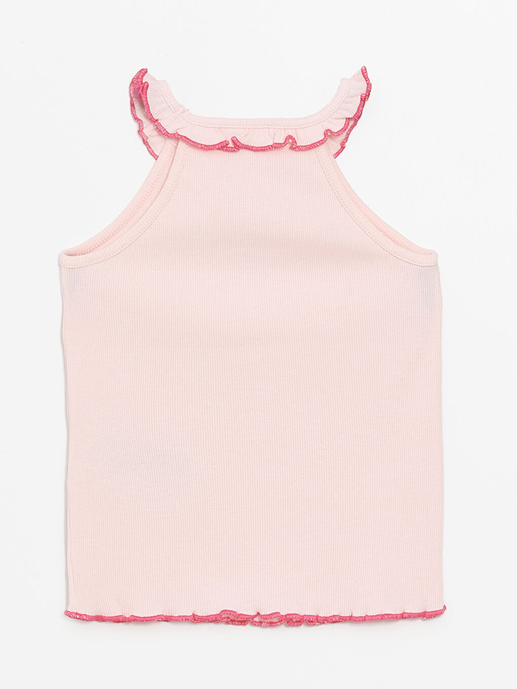 Crew Neck Sleeveless Barbie Printed Baby Girl Undershirt -S4L218Z1-QVT