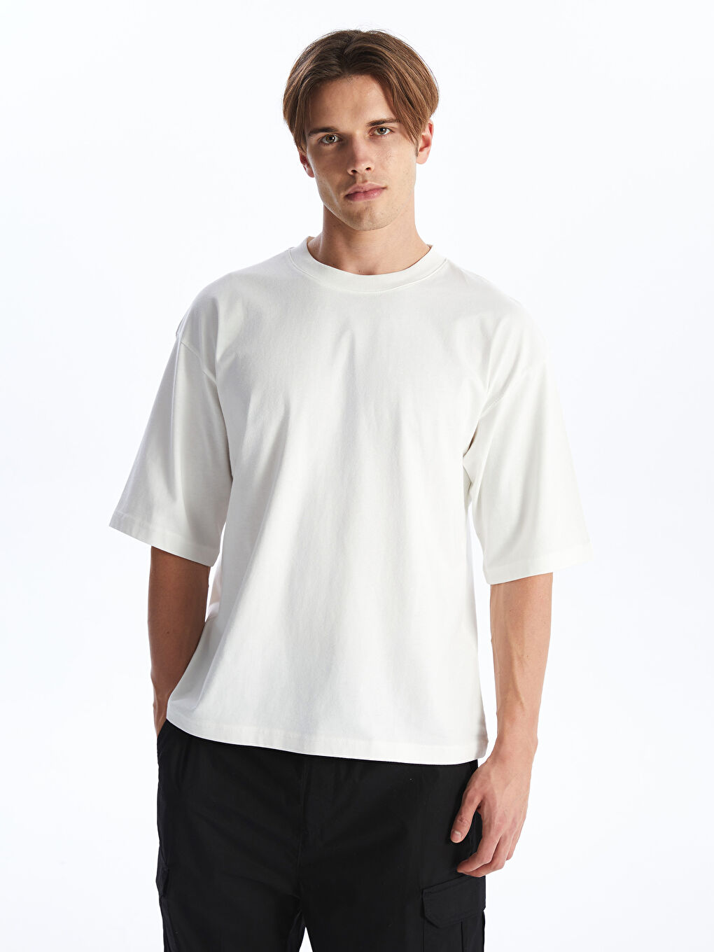 Crew Neck Short Sleeve Men's T-Shirt-1