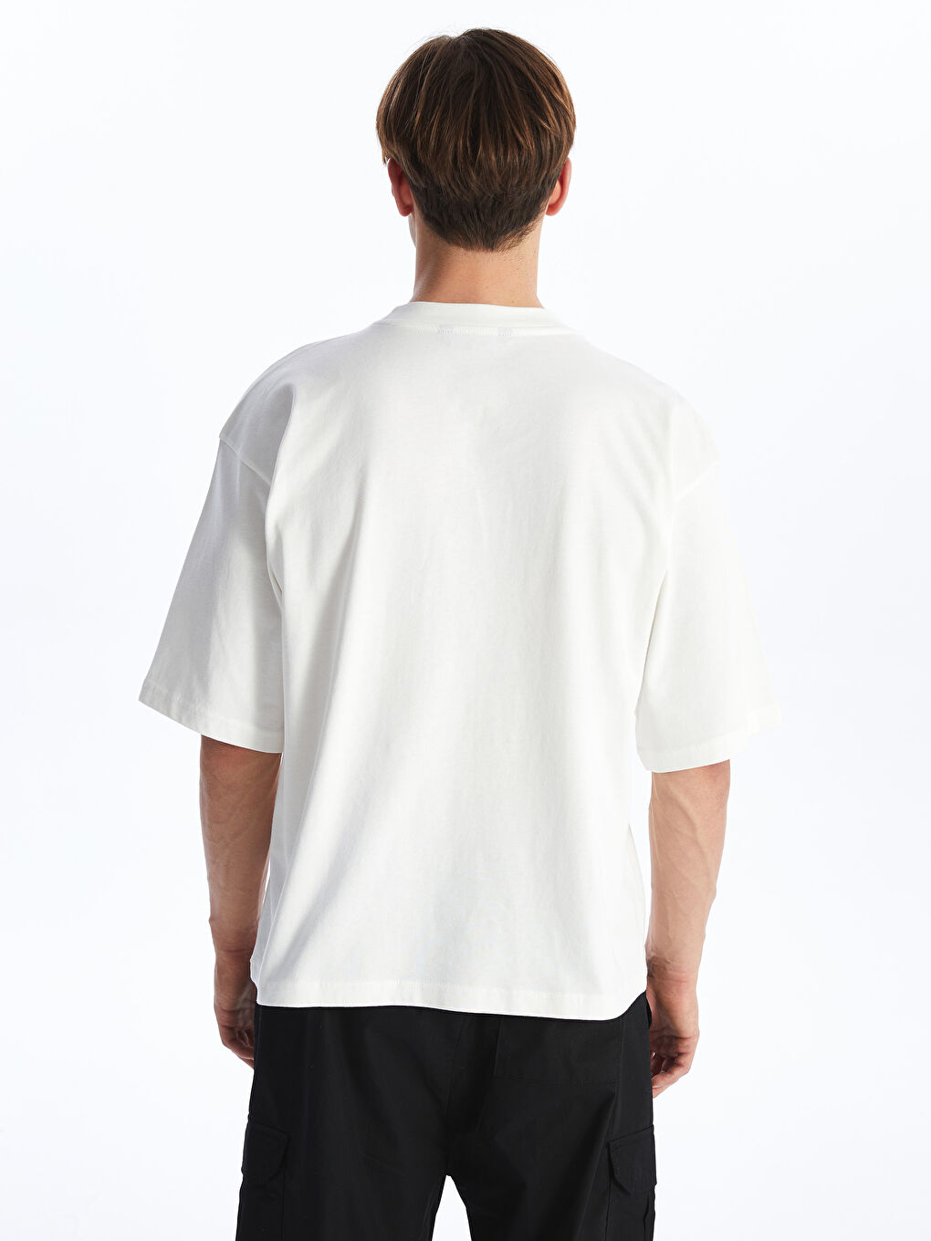 Crew Neck Short Sleeve Men's T-Shirt-4