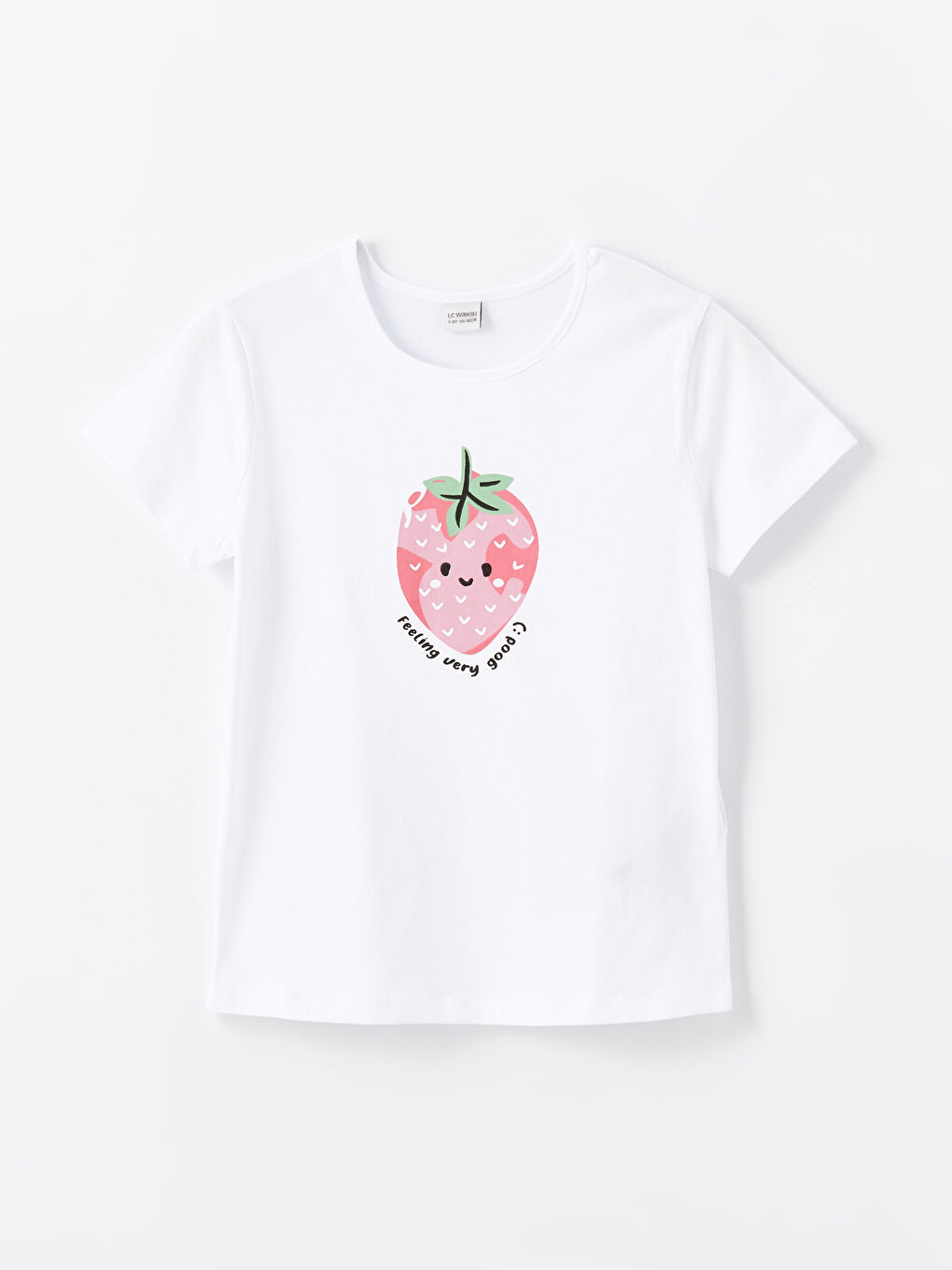 LCW Kids Crew Neck Printed Short Sleeve Girls' T-Shirt -S4L335Z4-Q6K