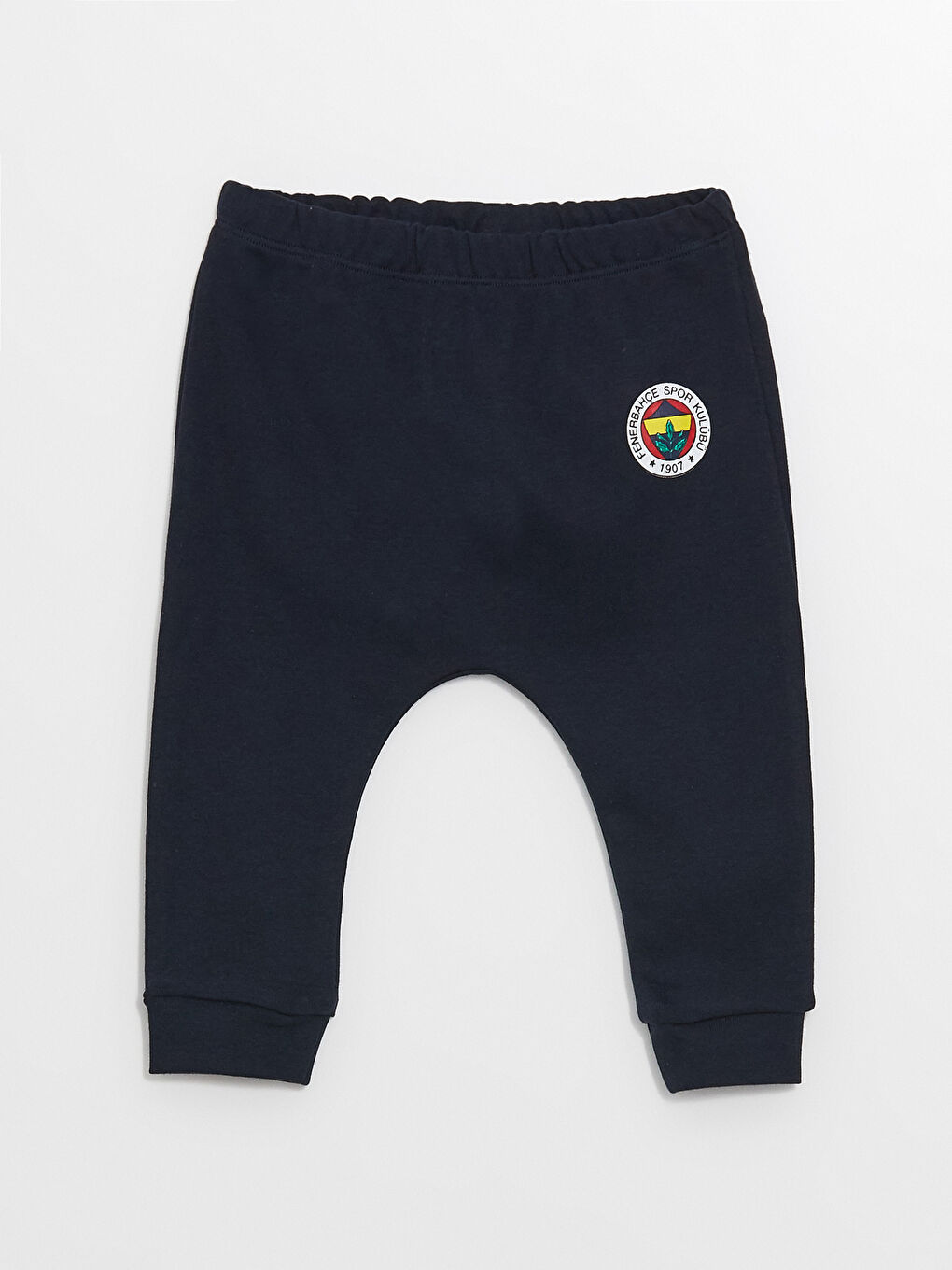 Sarı Bisiklet Yaka Kısa Kollu Fenerbahçe Baskılı Erkek Bebek Çıtçıtlı Body ve Pantolon 2'li Takım-2