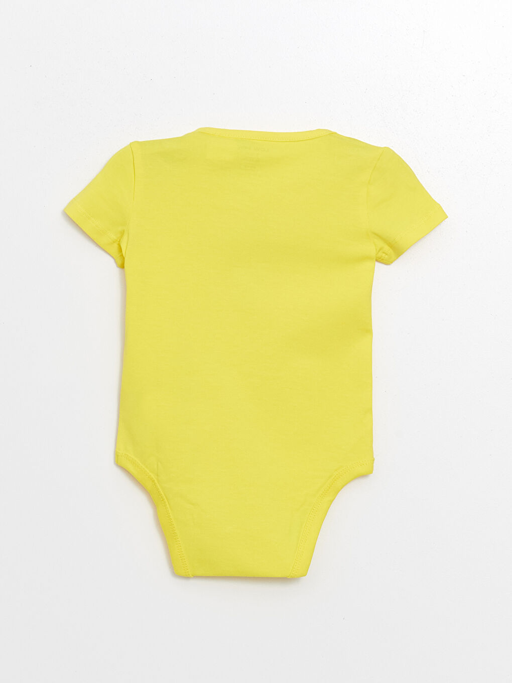 Sarı Bisiklet Yaka Kısa Kollu Fenerbahçe Baskılı Erkek Bebek Çıtçıtlı Body ve Pantolon 2'li Takım-3