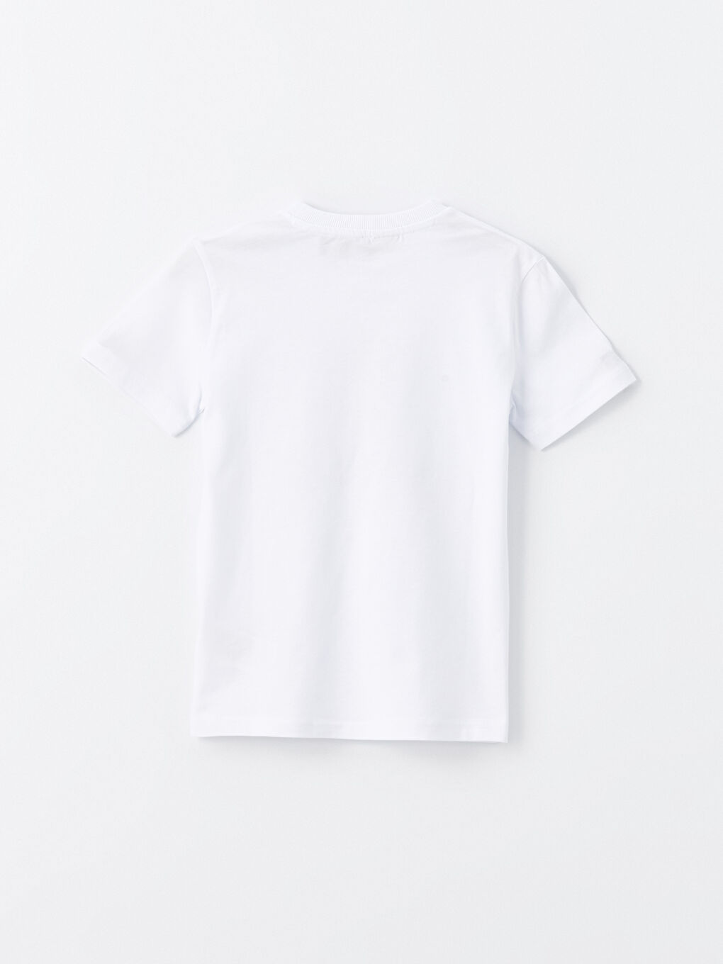 Beyaz Bisiklet Yaka Beşiktaş Baskılı Erkek Çocuk Tişört-2