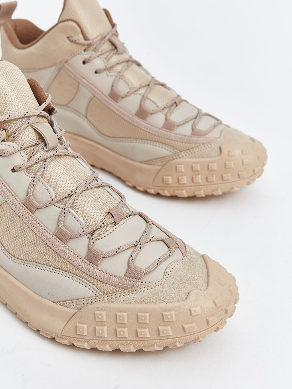 Bej Bağcıklı Bilek Boy Erkek Spor Ayakkabı-2