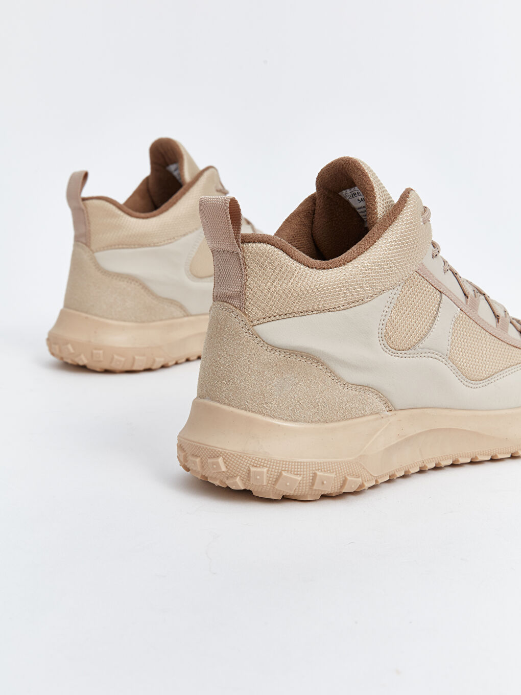 Bej Bağcıklı Bilek Boy Erkek Spor Ayakkabı-4