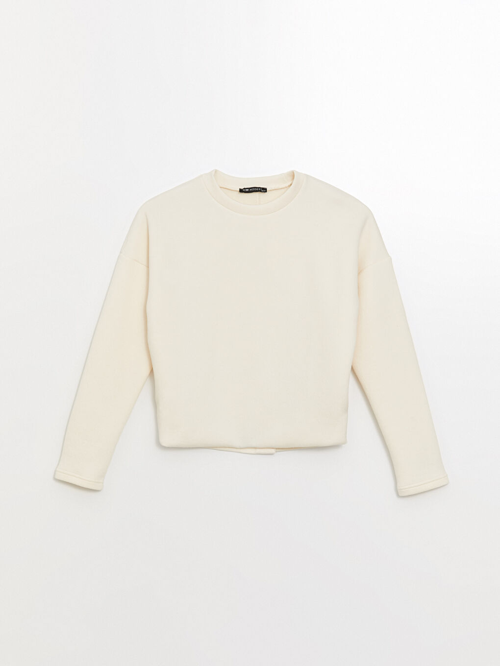 Crew Neck Plain Oversize Women's Sweatshirt -S4L416Z8-EEW
