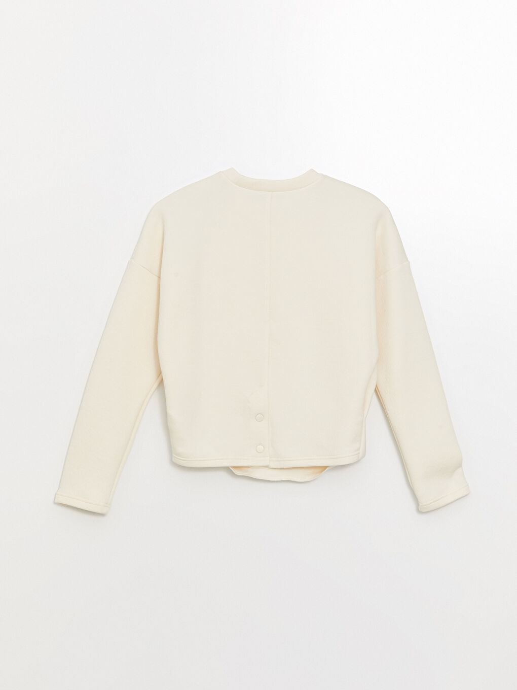 Crew Neck Plain Oversize Women's Sweatshirt -S4L416Z8-EEW