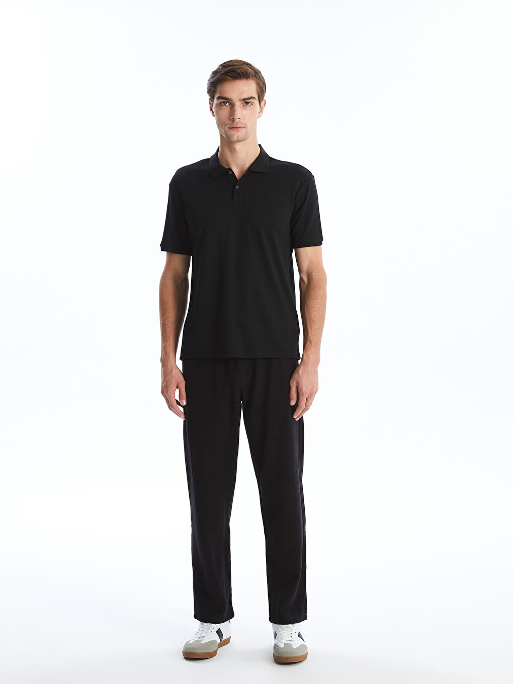 Polo Neck Short Sleeve Men's T-Shirt -S4L421Z8-CVL