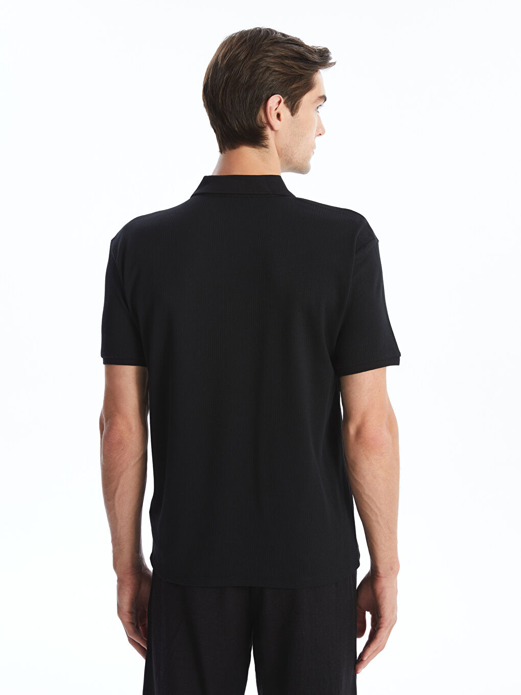 Polo Neck Short Sleeve Men's T-Shirt -S4L421Z8-CVL