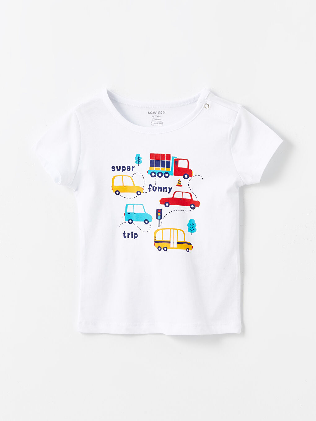 Crew Neck Printed Short Sleeve Baby Boys' Shorts Pyjama Set-1