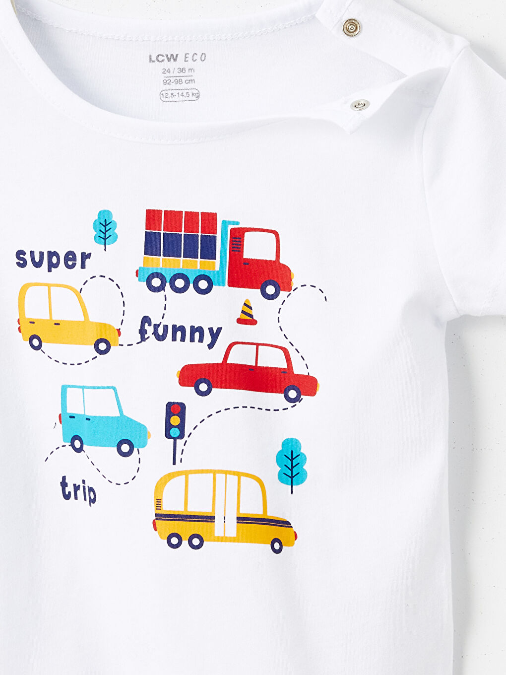 Crew Neck Printed Short Sleeve Baby Boys' Shorts Pyjama Set-5