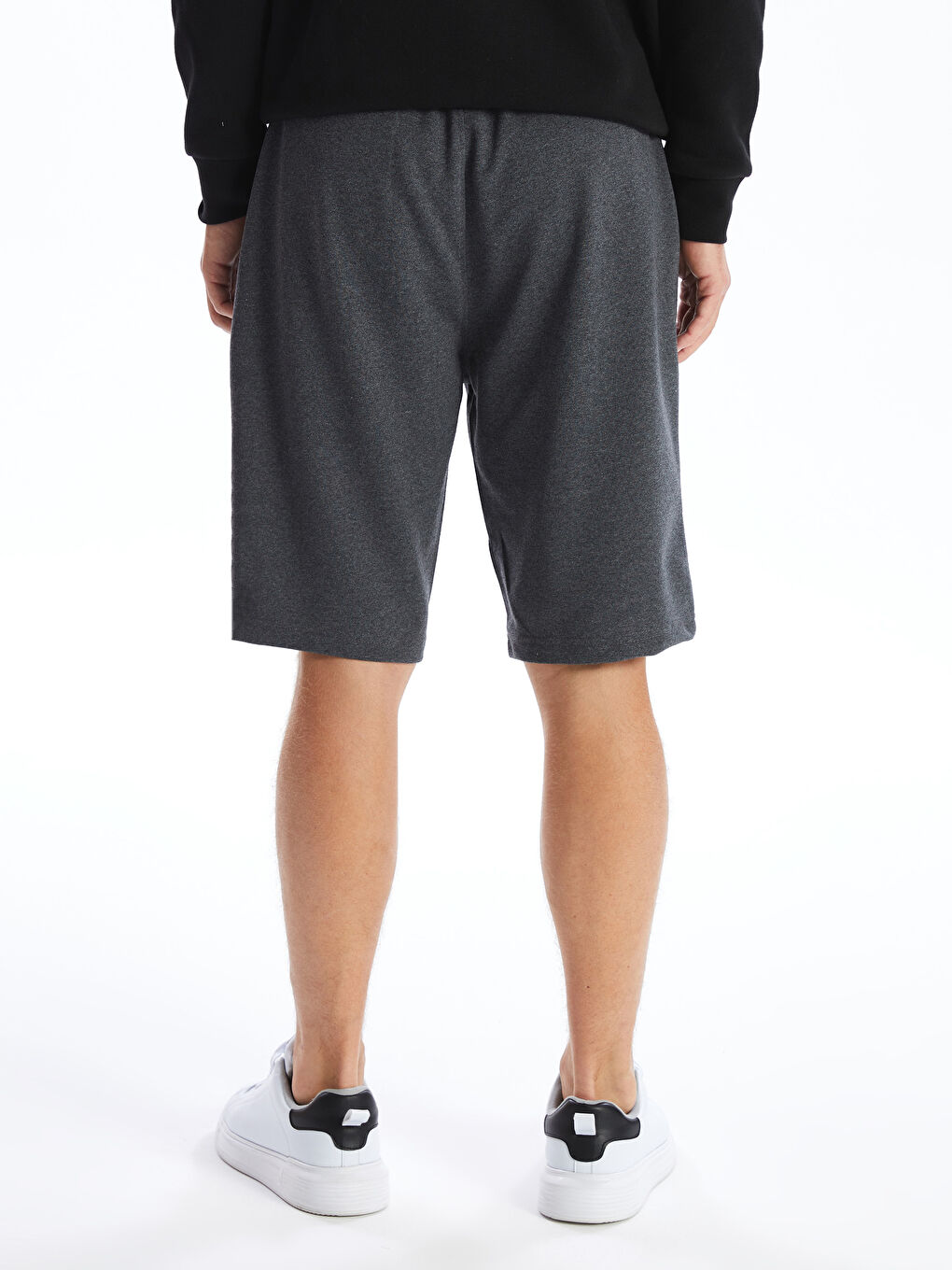 Gri Standart Kalıp Pike Erkek Şort-7