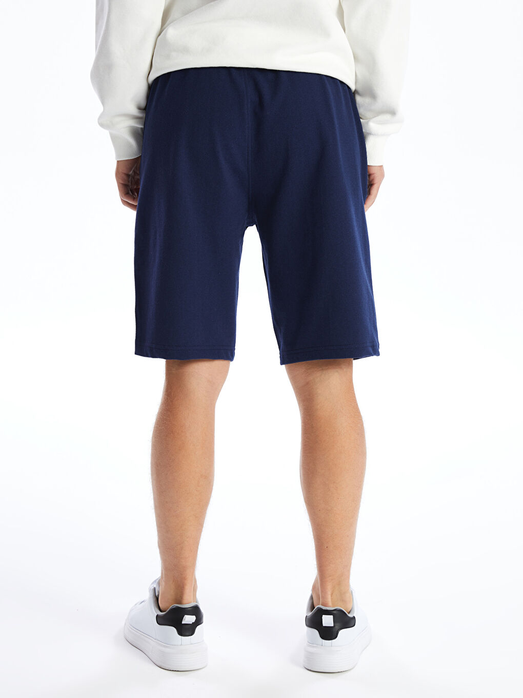 Regular Fit Pique Men's Shorts -S4L494Z8-SME