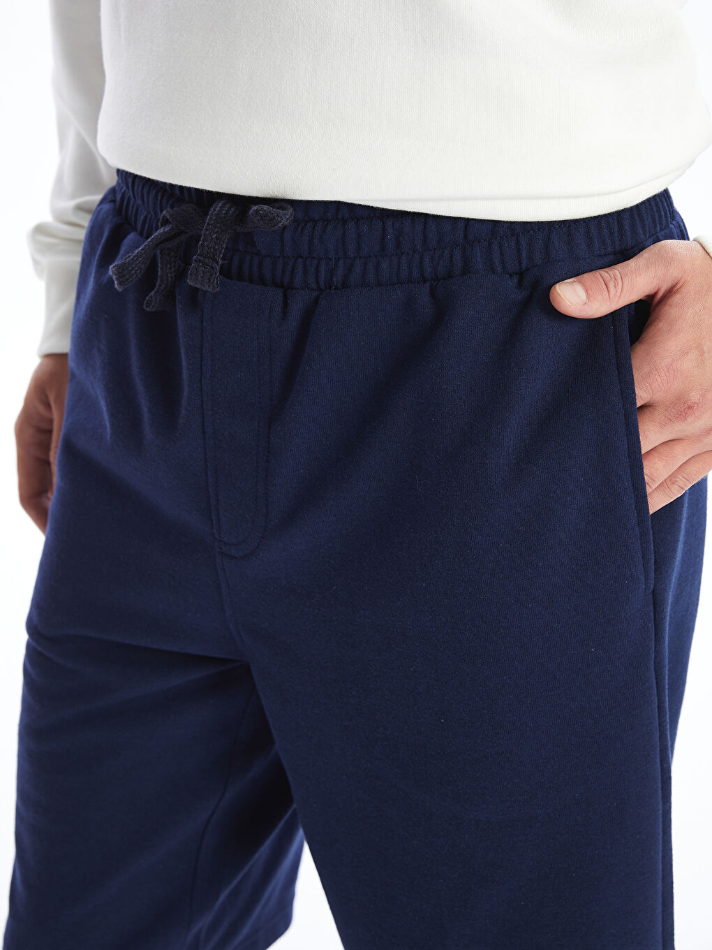 Regular Fit Pique Men's Shorts -S4L494Z8-SME