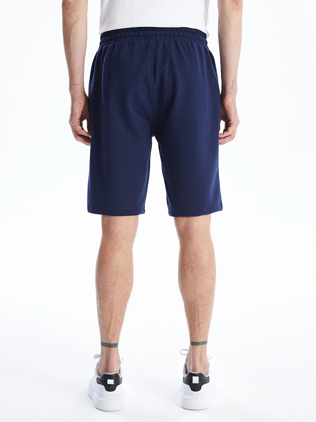 Regular Fit Pique Men's Shorts -S4L494Z8-SME