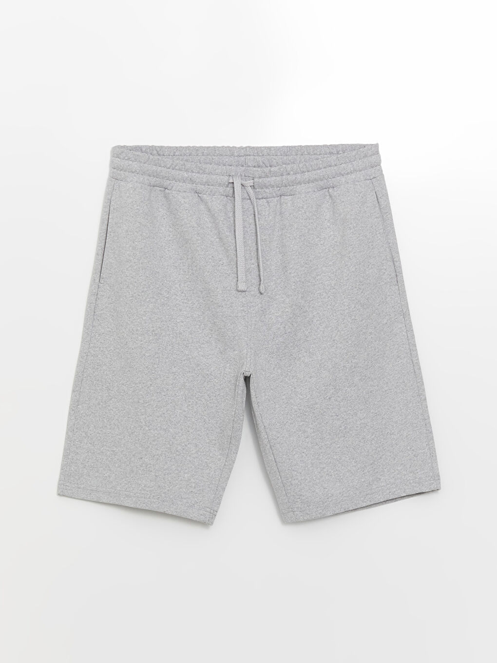 Gri Standart Kalıp Pike Erkek Şort-10