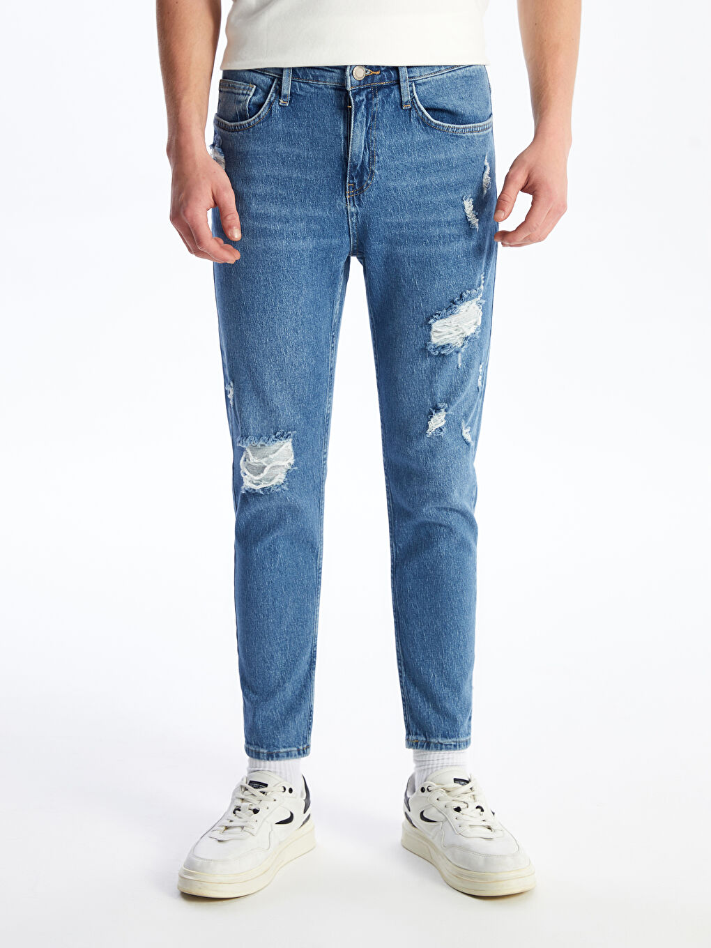 LCW Jeans Orta İndigo Rodeo 730 Havuç Kalıp Erkek Jean Pantolon - 3