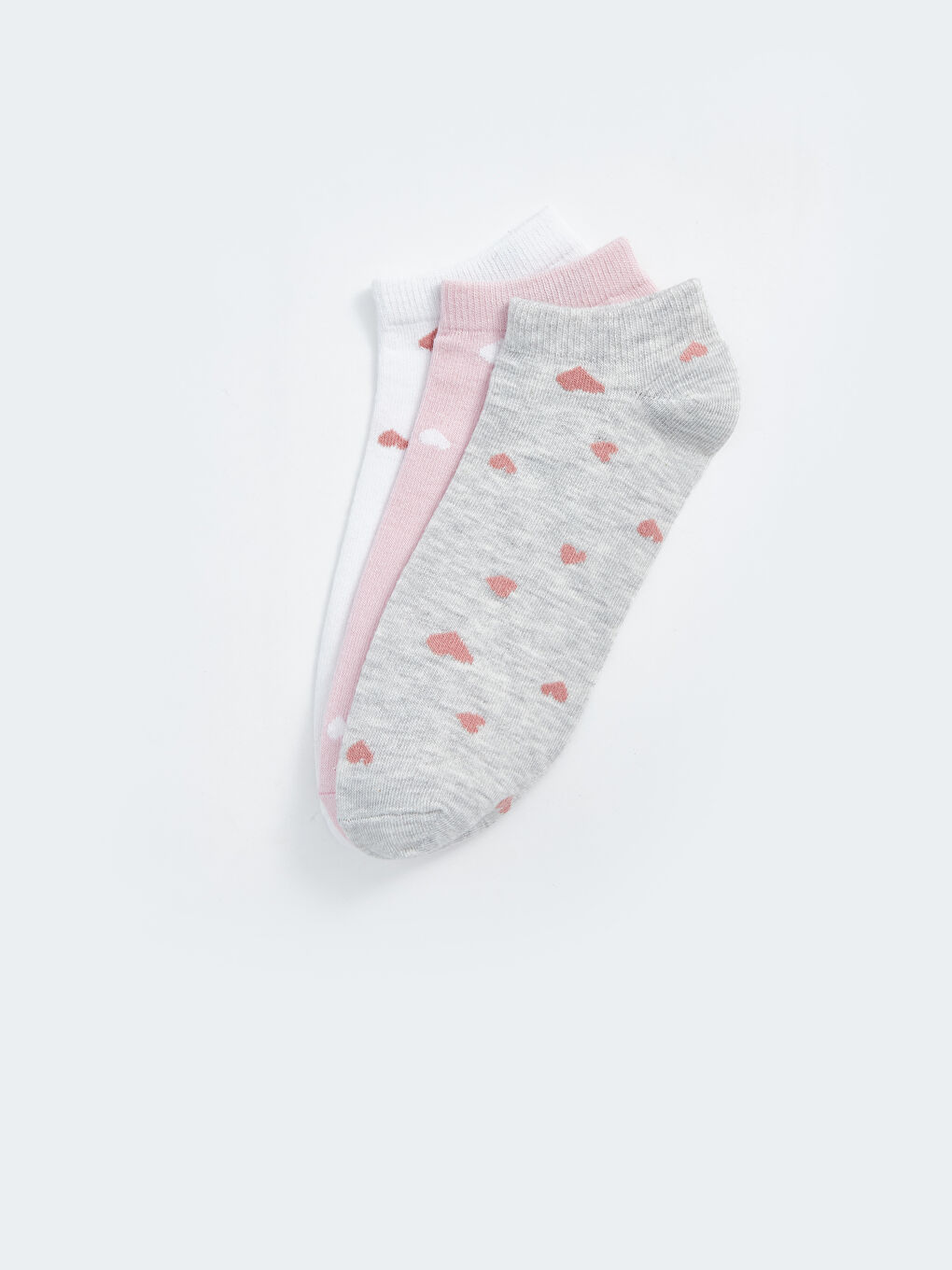 جوارب رياضية مُنقوشة للسيدات - عبوة من 3 قطع-1