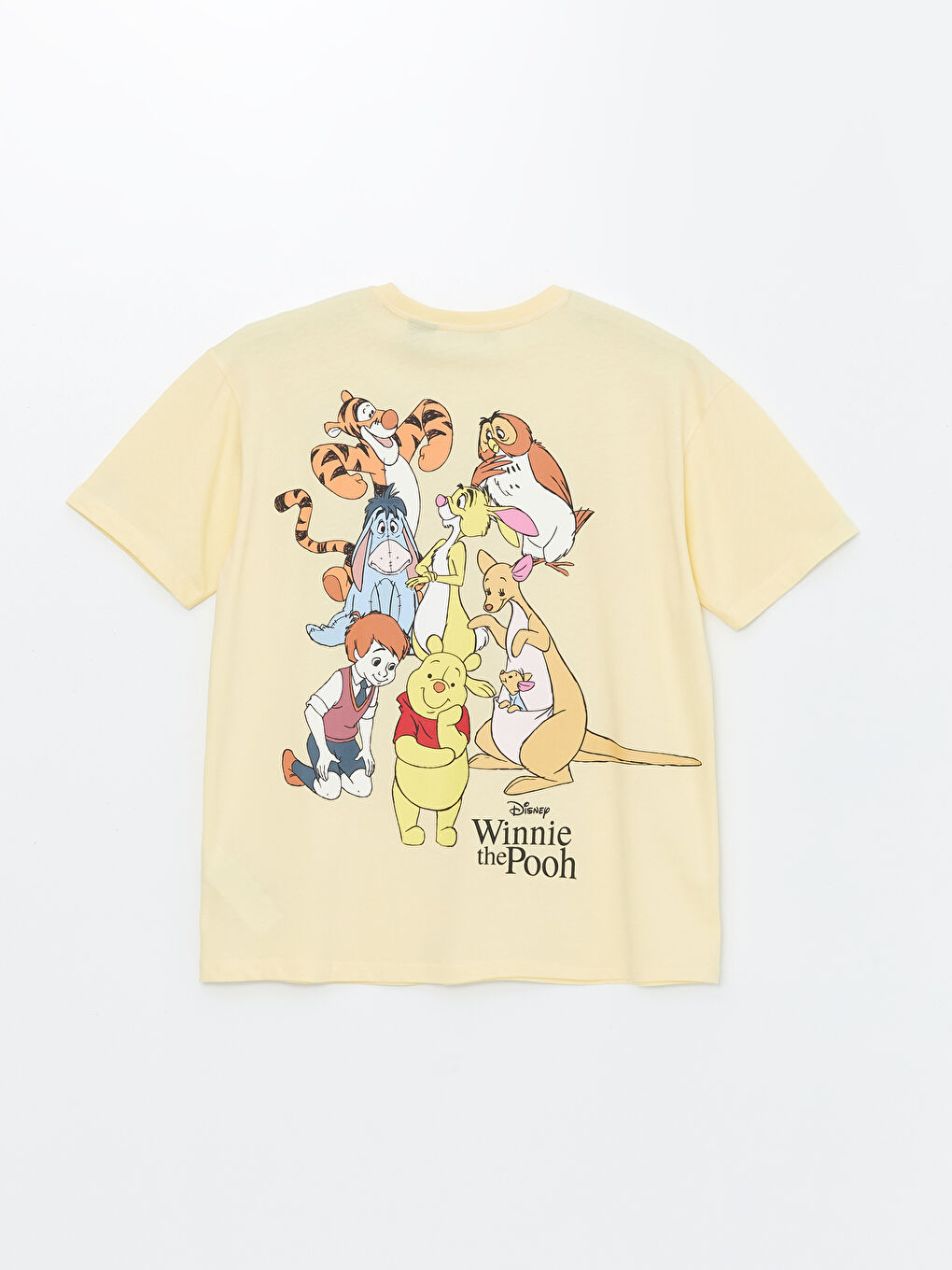 تي شيرت كم قصير مطبوع ياقة دائرية ويني ذا بوه للسيدات-6