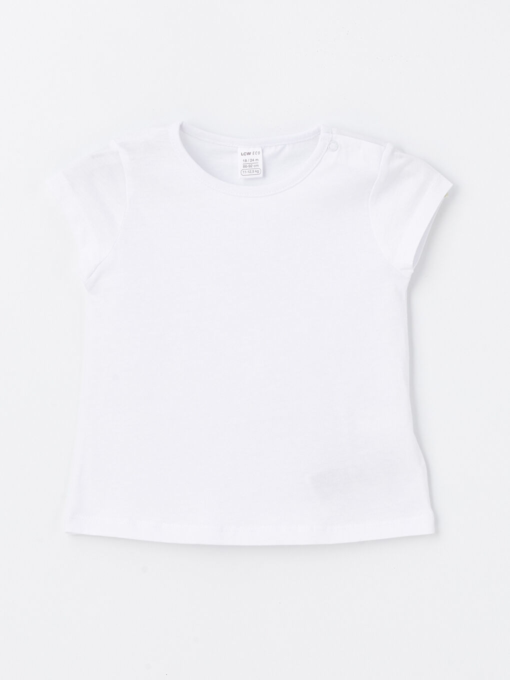 Pembe Bisiklet Yaka Kısa Kollu Kız Bebek Tişört ve Tayt 2'li-1