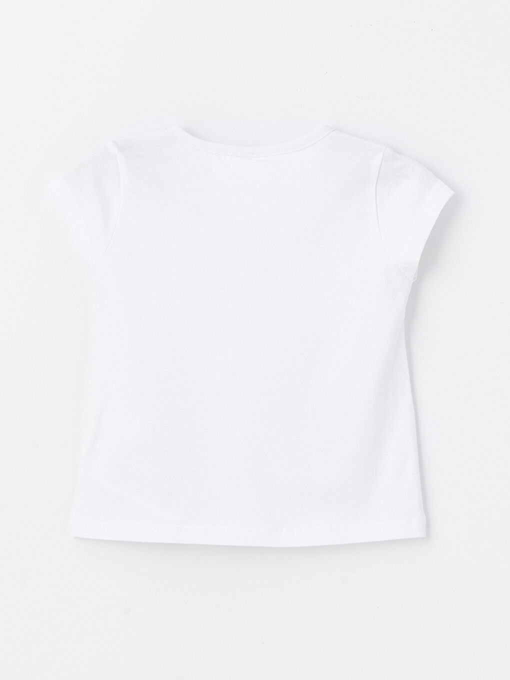 Pembe Bisiklet Yaka Kısa Kollu Kız Bebek Tişört ve Tayt 2'li-2