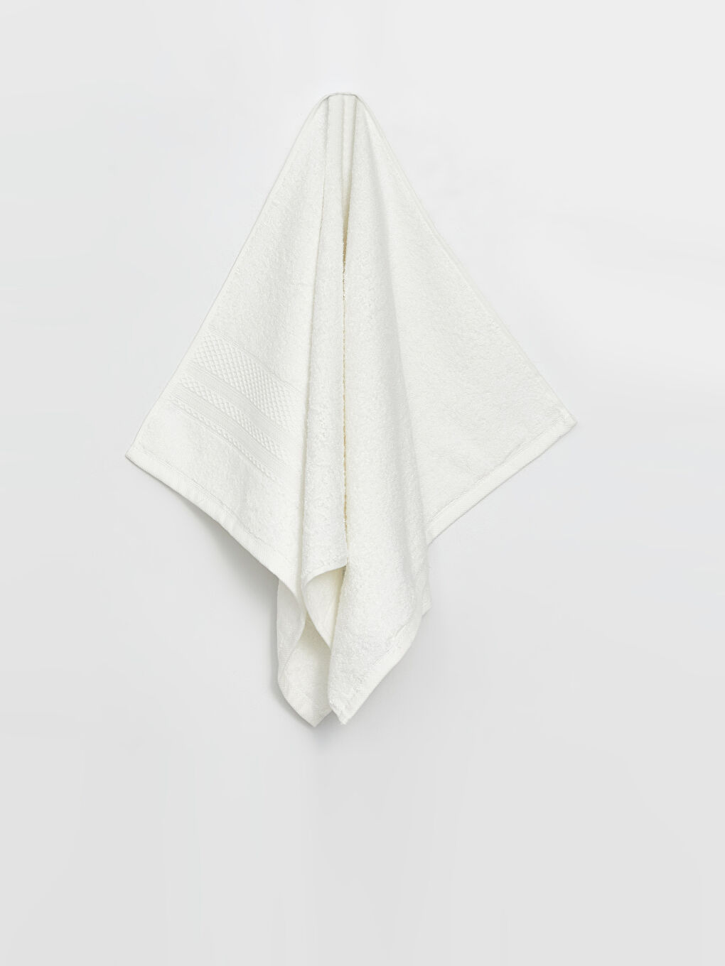 Beyaz Banyo Havlu Seti 2'li-1