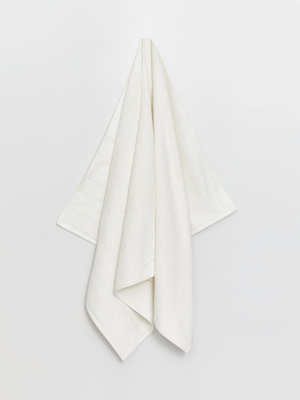 Beyaz Banyo Havlu Seti 2'li-2