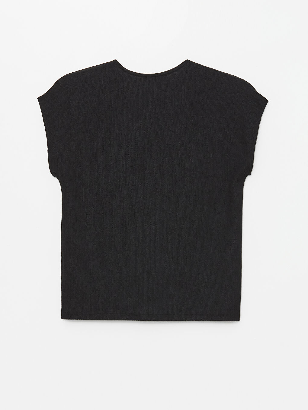 V Neck Straight Short Sleeve Women Blouse -S4L677Z8-CVL