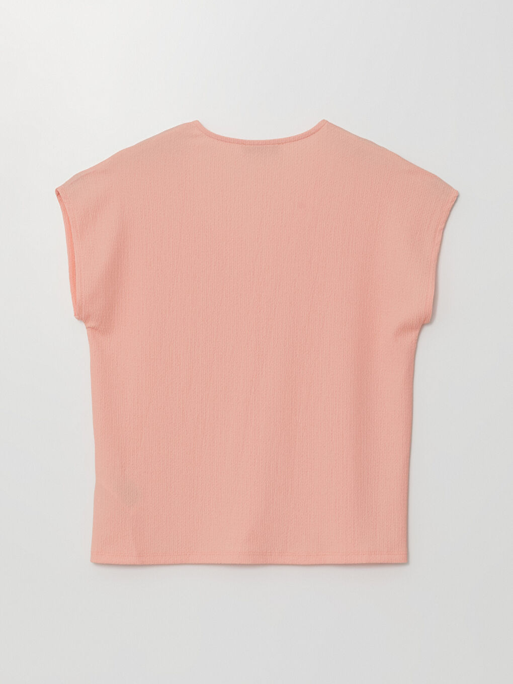 V Neck Straight Short Sleeve Women Blouse -S4L677Z8-G6K
