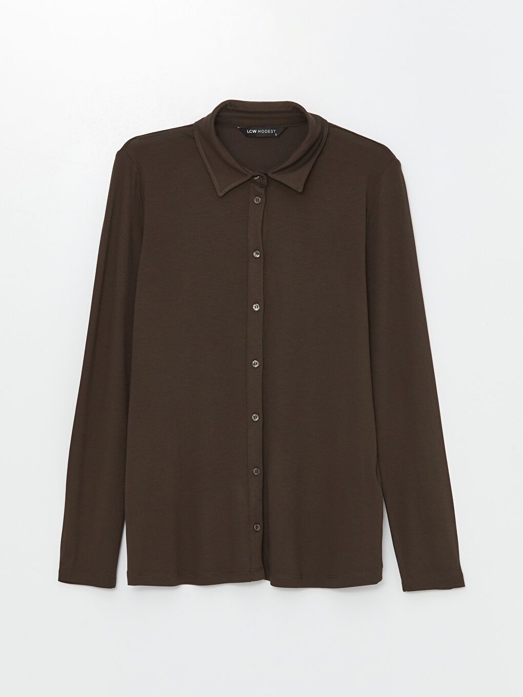 Long Sleeve Plain Women's Shirt -S4L684Z8-HJZ