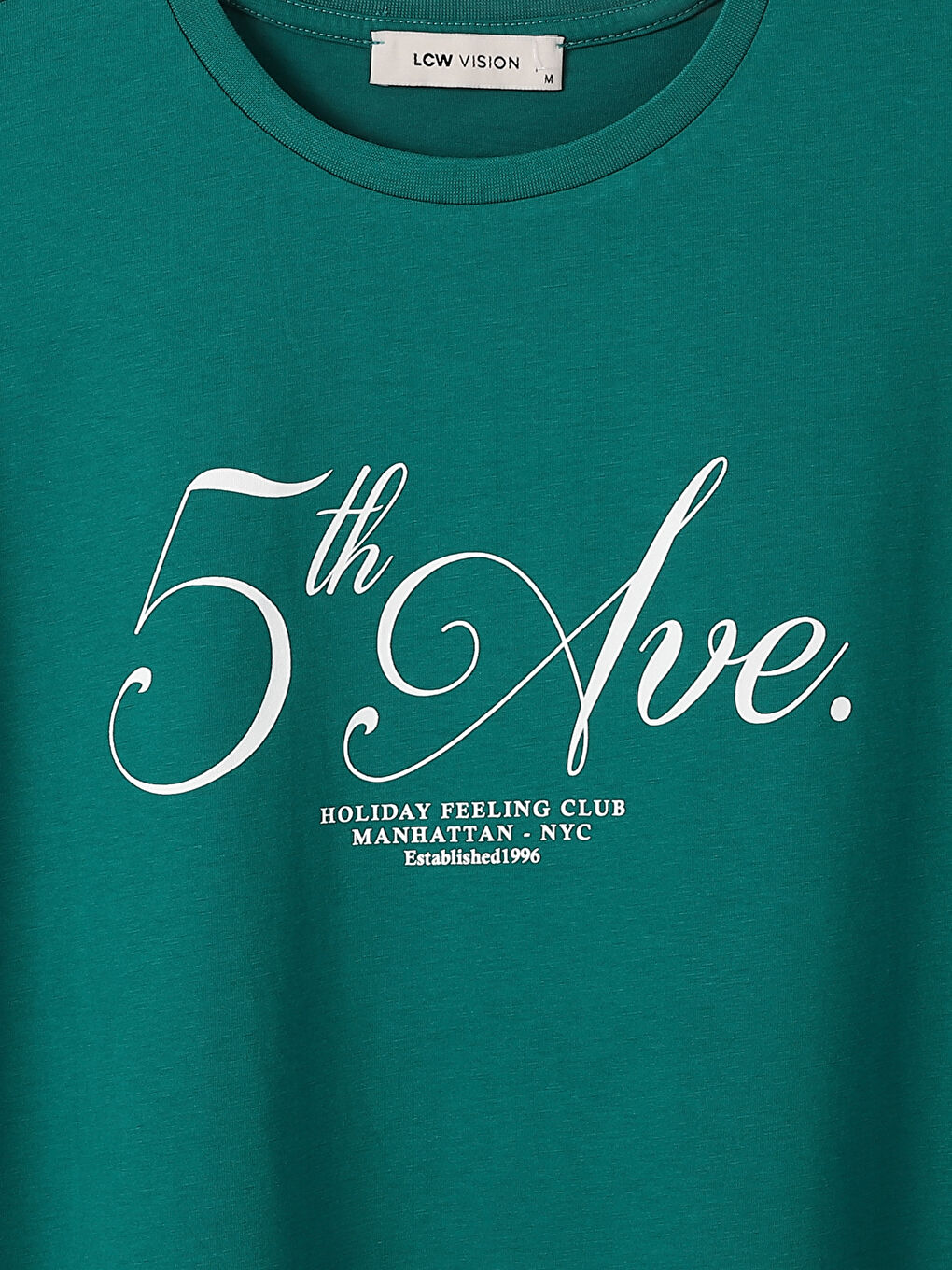 Crew Neck Printed Short Sleeve Women's T-Shirt-2