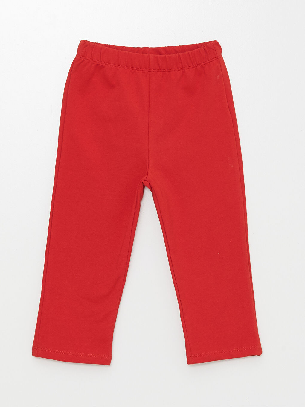 Kırmızı Beli Lastikli Basic Kız Bebek Eşofman Alt